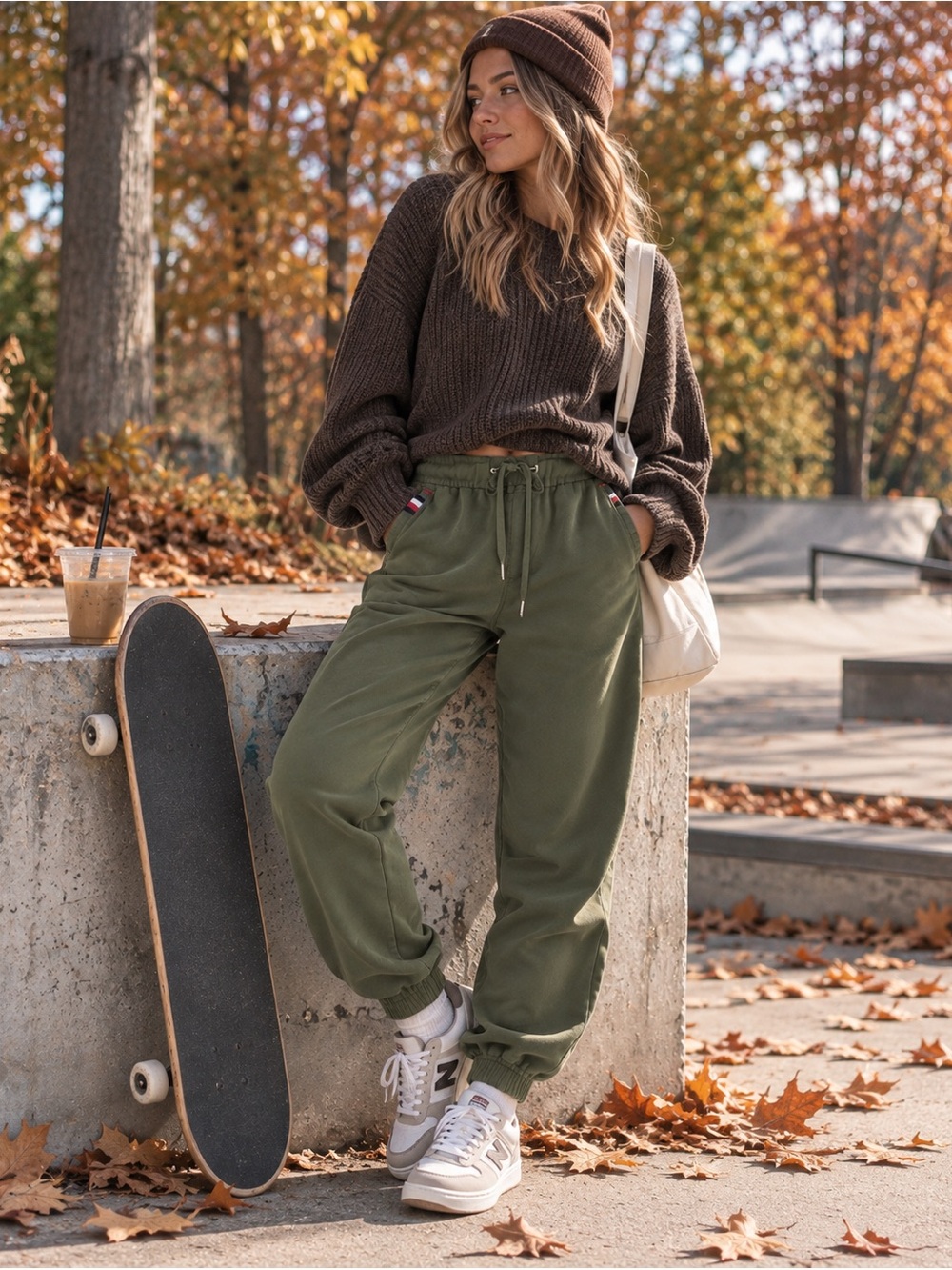 Tommy Hilfiger Olive Green Jogger Pants XS